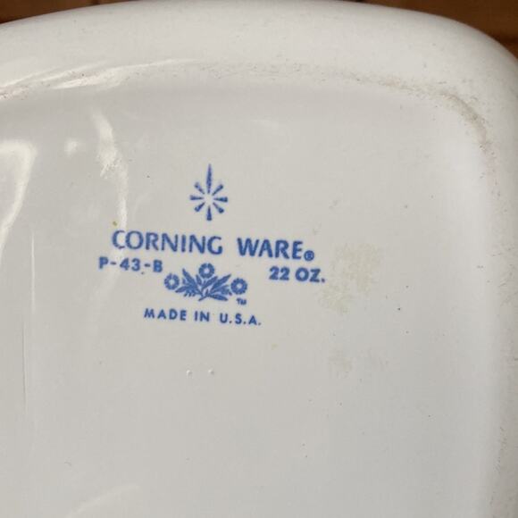 Vintage Corningware Blue Cornflower P-43-B 22oz Petite Pan - Picture 12 of 12